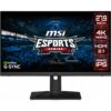 MSI MAG281URF 28" 4K Gaming Monitor 3840 x 2160 (UHD), Rapid IPS, 1ms, 144Hz, G-Sync Compatible, HDR 400, HDMI, Displayport, USB Type-C, Tilt, Swivel, Height Adjustable, Pivot