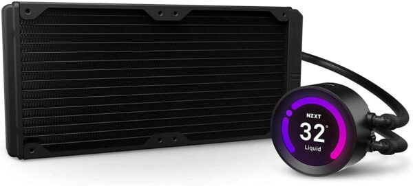 NZXT Kraken Z Series Z63 280mm **LGA 1700 bracket included** - RL-KRZ63-01 - AIO RGB CPU Liquid Cooler - Customizable LCD Display - Improved Pump - Powered by CAM V4 - RGB Connector - Aer P 140mm Radiator Fans (2 Included) LGA1700 Support