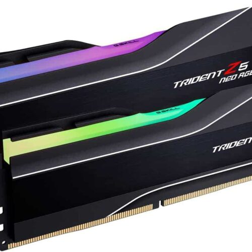 G.Skill Trident Z5 Neo RGB DDR5 RAM 6000 MT/s CL30 1.40V AMD Expo 64GB (2x32GB) Black Desktop Memory - F5-6000J3040G32GX2-TZ5NR