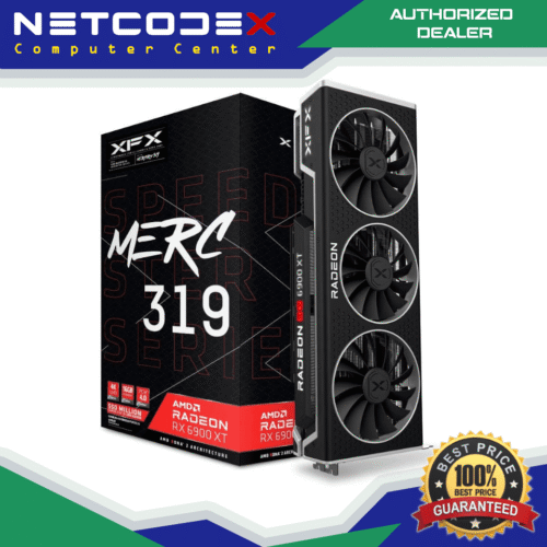 XFX Speedster MERC319 AMD Radeon RX 6900 XT ULTRA Gaming Graphics Card with 16GB GDDR6, HDMI 2,1, 2 x DP, USB-C, AMD RDNA 2 MERC 319 (RX-69XTACUD9)