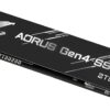 Gigabyte AORUS NVMe Gen4 M.2 2TB PCI-Express 4.0 Interface High Performance Gaming, 3D TLC NAND, External DDR Cache Buffer, SSD GP-AG42TB