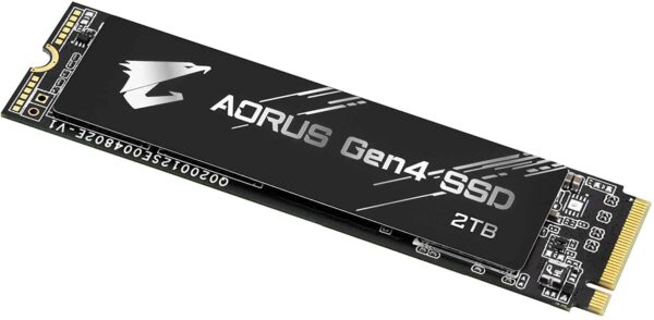 Gigabyte AORUS NVMe Gen4 M.2 2TB PCI-Express 4.0 Interface High Performance Gaming, 3D TLC NAND, External DDR Cache Buffer, SSD GP-AG42TB