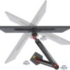 **ORIGINAL** NB North Bayou F100A Monitor Arm Desk Mount with USB Hub Ultra Wide Full Motion Swivel Long Arm with Gas Spring for 22''-35''Monitors from 6.6 to 26.4lbs Height Adjustable Monitor Mount Stand