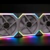 LIAN LI UNI FAN SL120 RGB WHITE 3X 3PACK 12CM/120MM FAN PACK WITH CONTROLLER | UF-SL120-3W | SL 120 | 3 in 1 | 3in1