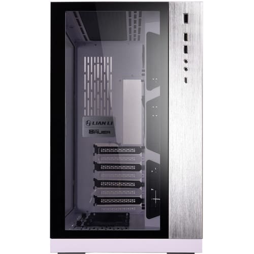 LIAN LI PC-O11 Dynamic White Tempered Glass on the Front and Left Side, Chassis Body SECC O11 Dynamic ATX Mid Tower Gaming Computer Case - PC-O11DXW