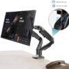 **ORIGINAL** NB North Bayou  F160 Dual Monitor Desk Mount Stand Full Motion Swivel Computer Monitor Arm for Two Screens 17-27 Inch with 4.4~19.8lbs Load Capacity for Each Display