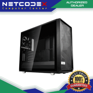 Fractal Design Meshify S2 Black ATX Modular High-Airflow Dark Tint Tempered Glass Window Mid Tower Computer Case, Blackout FD-CA-MESH-S2-BKO-TGD