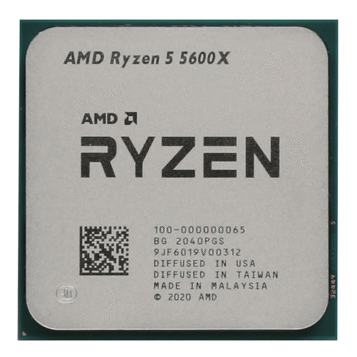 AMD Ryzen 5 5600X 6-core, 12-Thread Unlocked Desktop Processor with Wraith Stealth Cooler Tray Type CPU