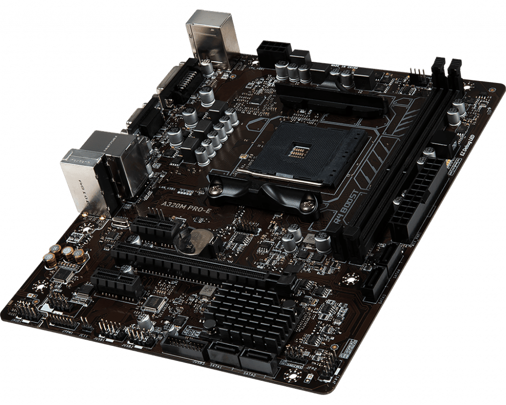 Buy MSI A320M PROE Motherboard mATX, AM4, DDR4, LAN, USB 3.1 Gen1, DVI