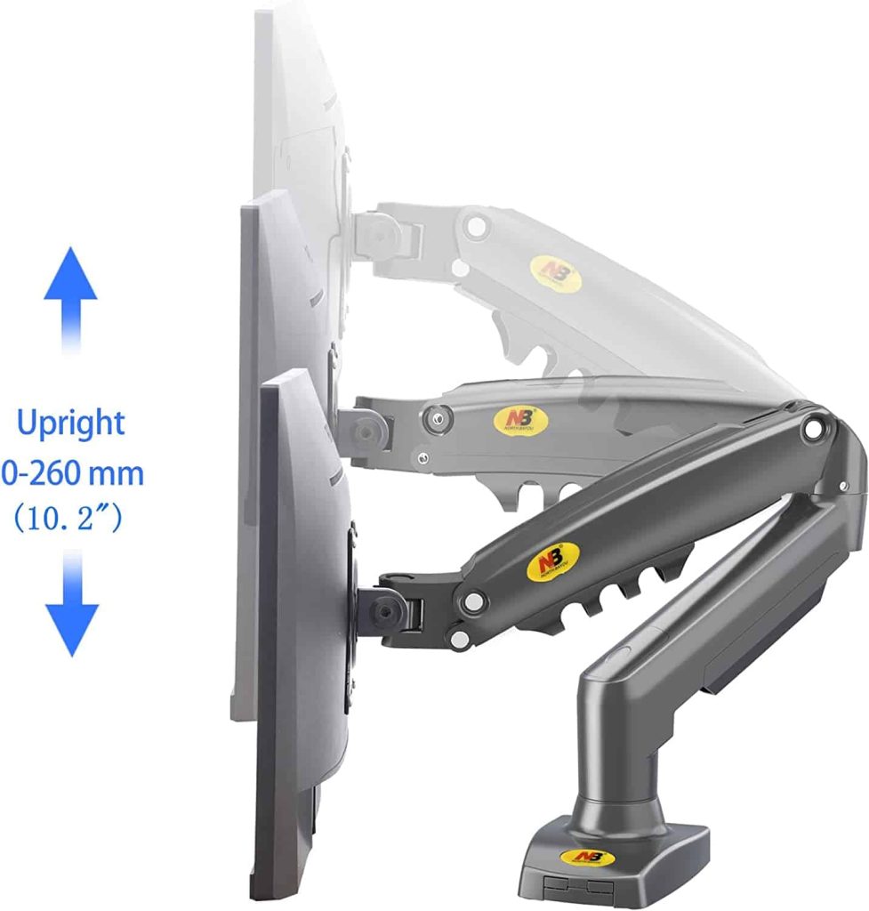 **ORIGINAL** NB North Bayou F80 Monitor Desk Mount Stand Full Motion ...