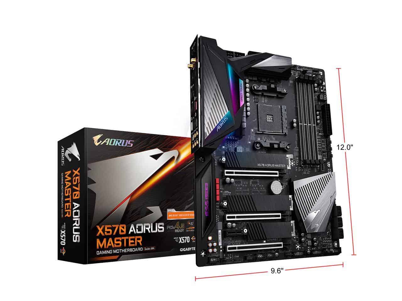 GIGABYTE X570 AORUS MASTER AMD Ryzen 3000 PCIe SATA 6Gb/s  USB AMD X570 ATX Motherboard