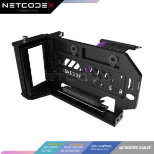 f136e00807f6a5f0623c42872c388979.png Cooler Master Vertical Graphics Card Holder Kit V3 Gen4 with Premium Riser Cable PCI-E 4.0 x16 - 165mm, Compatibility PCIe 4.0 and Older for E-ATX, ATX, Micro ATX Chassis Gen4 - MCA-U000R-KFVK03