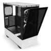 NZXT H510 Elite White - Premium Mid-Tower ATX Case PC Gaming Case - Dual-Tempered Glass Panel - Front I/O USB Type-C Port - Vertical GPU Mount - Integrated RGB Lighting - Water-Cooling Ready - 2 Aer RGB 2 140mm included - White/Black, CA-H510E-W1