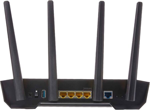 ASUS TUF Gaming AX3000 Dual Band WiFi 6 Gaming Router with dedicated Gaming port, AiMesh for mesh WiFi and AiProtection Pro network security