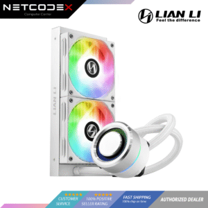 f2e95bd5f97394788eef97a742e14839.png LIAN LI GALAHAD AIO 240 RGB WHITE, Dual 120mm Addressable RGB Fans AIO CPU Liquid Cooler AM4 Intel Ryzen LGA 1200 2011 2066 GA-240A-WHITE