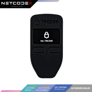 Trezor One - Crypto Hardware Wallet **with Local PH Distributor Warranty** - The Most Trusted Cold Storage for Bitcoin, Ethereum, ERC20 and Many More (Black)