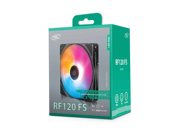 DeepCool RF 120 FS 3 in 1 PC Case Fans DP-FLED3-RF120-FS-3P