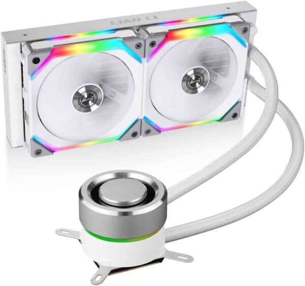 Lian Li Galahad AIO 240 UNI FAN SL Edition White  **LGA 1700 bracket included** CPU Cooler - GA-240SLA White Intel LGA1700 Support