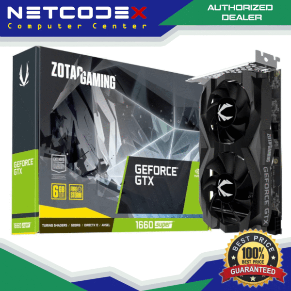 ZOTAC Gaming GeForce GTX 1660 Super 6GB GDDR6 192-bit Gaming Graphics Card, Super Compact, ZT-T16620F-10L
