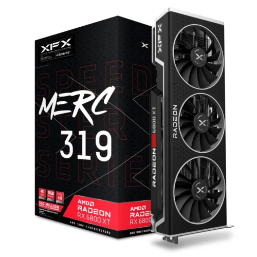 XFX Speedster MERC319 Radeon RX 6800XT CORE Gaming Graphics Card 16GB GDDR6 HDMI DisplayPort USB-C PCIe 4.0 Merc 319 6800 XT, RX-68XTALFD9
