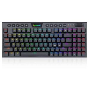 Redragon Yi K625P KB RGB USB Mini Slim Ultra-Thin Designed Wired Mechanical Gaming Keyboard Red Switch 94 Keys