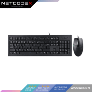 A4tech KRS-8572 A4tech KRS-8572 Keyboard and Mouse Usb Black, A-Shape Keyboard, USB Ports, Natural A layout Comfort Key