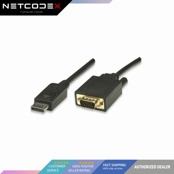 AD-LINK DP to VGA Cable Male - 1.8m