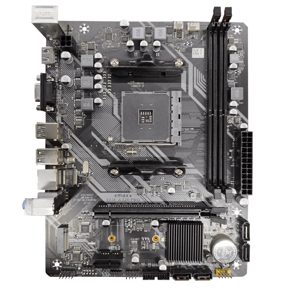 Netcodex.ph Emaxx A320M AM4 AMD Motherboard SATA 3, M.2 VGA HDMI EMX