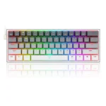 Redragon Fizz RGB Wired Mechanical Gaming Keyboard - Dust-Proof Blue Switch (Gradient Grey White) (K617GGW-RGB)
