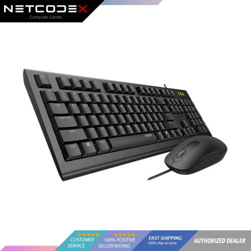 RAPOO X120 Pro Wired Optical Mouse and Keyboard Combo