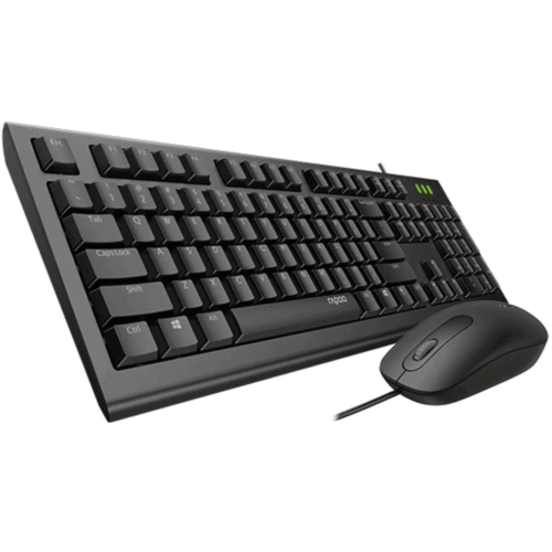 RAPOO X120 Pro Wired Optical Mouse and Keyboard Combo