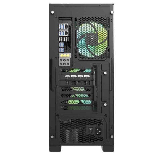 Darkflash DK361 Luxury ATX PC Case (Black) w/ 4pcs ARGB Fans
