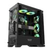 Darkflash DK361 Luxury ATX PC Case (Black) w/ 4pcs ARGB Fans