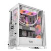 Darkflash DK361 Luxury ATX PC Case (White) w/ 4pcs ARGB Fans