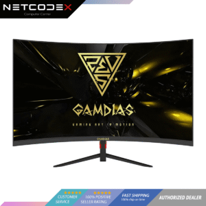 Gamdias Atlas HD27G 1ms 27" VA 165hz R1500 Curved Gaming Monitor HDMI, DP