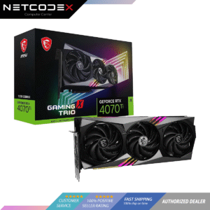 MSI Gaming GeForce RTX 4070 Ti 12GB GDRR6X 192-Bit HDMI/DP Nvlink Tri-Frozr 3 Ada Lovelace Architecture Graphics Card (RTX 4070 Ti Gaming X Trio 12G)