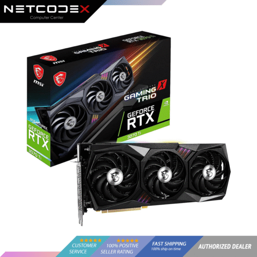 MSI Gaming GeForce RTX 3070 Ti 8GB GDRR6X 256-Bit HDMI/DP Nvlink Torx Fan 3 Ampere Architecture OC Graphics Card (RTX 3070 Ti Gaming X Trio 8G)