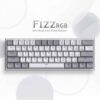 Redragon K617 Fizz 60% Wired RGB Gaming Keyboard, 61 Keys Compact Mechanical Keyboard w/White and Grey Color Keycaps Red Switch