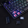 Redragon K622 Horus TKL RGB Mechanical Keyboard, Ultra-Thin Designed Wired Gaming Keyboard w/Low Profile Keycaps, Dedicated Media Control & Linear Red Switch, Pro Software Supported