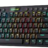 Redragon K622 Horus TKL RGB Mechanical Keyboard, Ultra-Thin Designed Wired Gaming Keyboard w/Low Profile Keycaps, Dedicated Media Control & Linear Red Switch, Pro Software Supported
