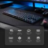 Redragon K622 Horus TKL RGB Mechanical Keyboard, Ultra-Thin Designed Wired Gaming Keyboard w/Low Profile Keycaps, Dedicated Media Control & Linear Red Switch, Pro Software Supported