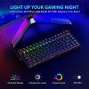 Redragon K629 PHANTOM RGB LED Backlit Mechanical Gaming Keyboard with 84 Professional Keys-Linear Red Switches
