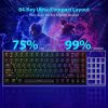 Redragon K629 PHANTOM RGB LED Backlit Mechanical Gaming Keyboard with 84 Professional Keys-Linear Red Switches
