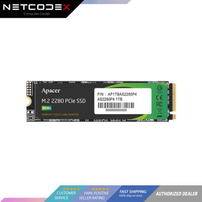 Apacer AS2280P4 512GB M.2 2280 NVMe SSD (AP512GAS2280P4-1)...