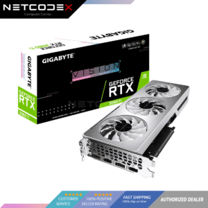 GIGABYTE GeForce RTX 3060 Ti Vision OC 8G Graphics Card, WINDFORCE 3X Cooling System, LHR, 8GB 256-bit GDDR6, GV-N306TVISION OC-8GD REV2.0 Video Card