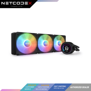 NZXT Kraken Elite RGB 360mm - RL-KR36E-B1 – RGB AIO CPU Liquid Cooler – Customizable LCD Display - 3 x F120RGB Core Fans Radiator Fans White LGA 1700 / AM5 Compatible (Black)