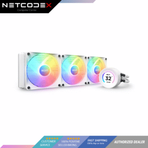 NZXT Kraken Elite RGB 360mm - RL-KR36E-W1 – RGB AIO CPU Liquid Cooler – Customizable LCD Display - 3 x F120RGB Core Fans Radiator Fans White LGA 1700 / AM5 Compatible (White)