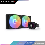 NZXT Kraken Elite RGB 280mm - RL-KR28E-B1 – RGB AIO CPU Liquid Cooler – Customizable LCD Display - 2 x F140RGB Core Fans Radiator Fans Black LGA 1700 / AM5 Compatible (Black)