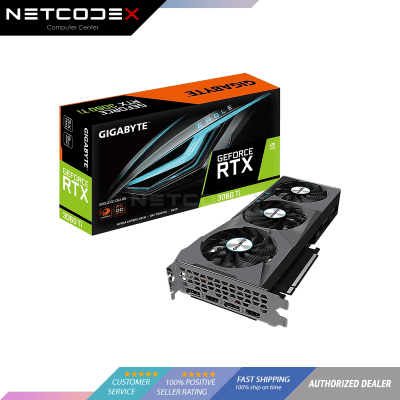 Gigabyte GeForce RTX 3060 Ti Eagle OC D6X 8G Graphics Card, 3X WINDFORCE Fans, 8GB 256-bit GDDR6X, G...