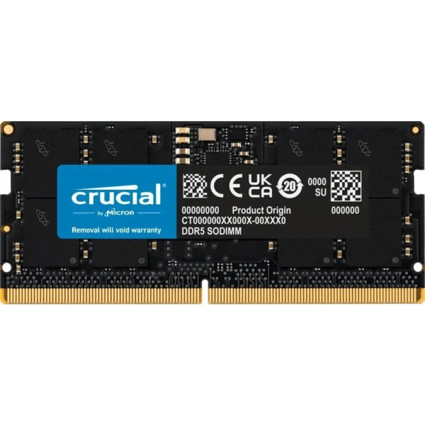 Crucial RAM 16GB DDR5 5600mhz 5600MT/s Laptop Memory SODIMM - CT16G56C46S5